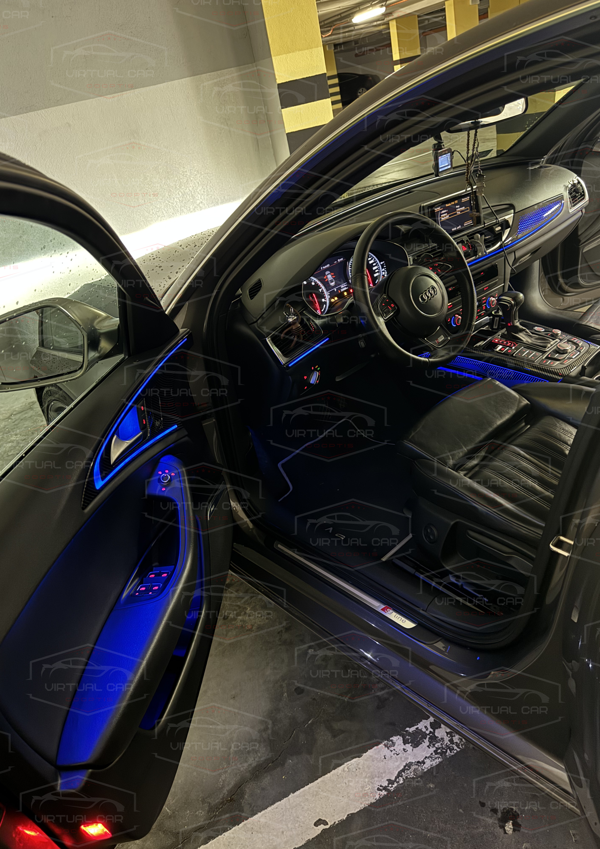 Oświetlenie Ambient Full Color do Audi A6 C7 – Zestaw LED Wnętrza